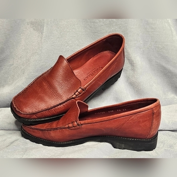 Cole Haan Country Edition Womens Slip On Red Driving Leather Loafers Size 8.5 - Picture 1 of 7